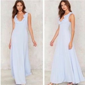 Nasty Gal The Marguerite Dress Baby Blue